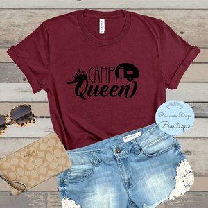 Camp Queen Graphic Tee Shirt